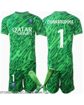 Paris Saint-Germain Gianluigi Donnarumma #1 Portiere Maglia Gara Casa Repliche 2024-25 Bambino